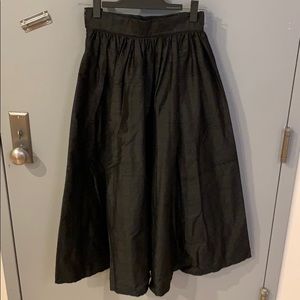 Vintage raw silk long skirt